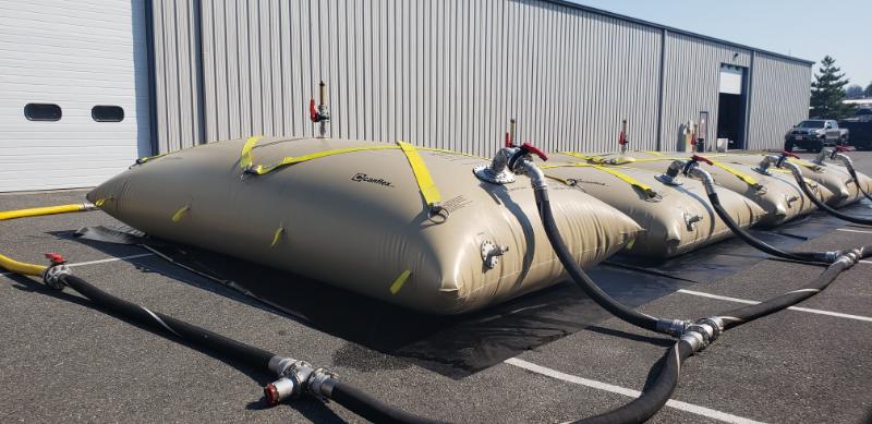 oil spill recovery tanks,onion shaped reservoirs,flexible oil resistant tanks,portable water storage,flexible storage solutions