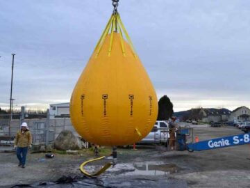 Low Headroom Crane Test Water Bags