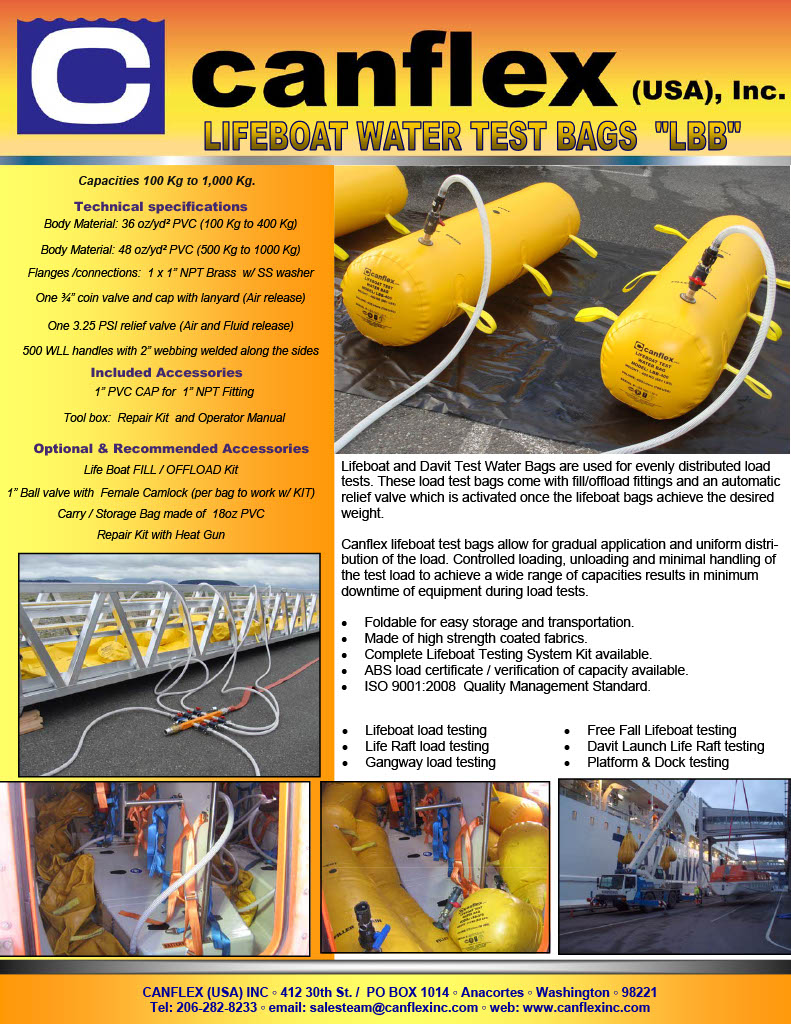 CANFLEX Lifeboat Water Bags