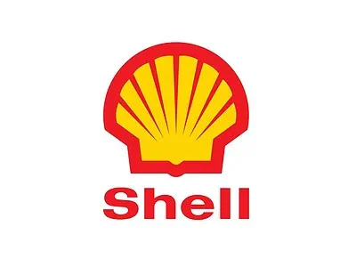 Red and yellow seashell company logo
