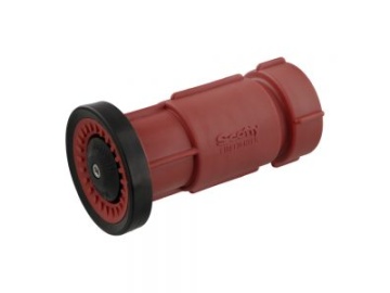 Red plastic irrigation spray nozzle component